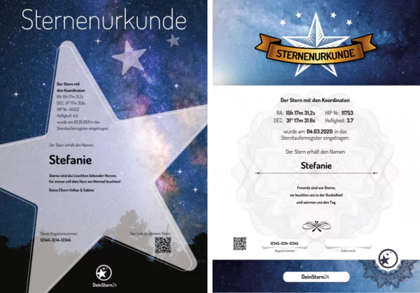Certificados “Estrella” y “Oficial”