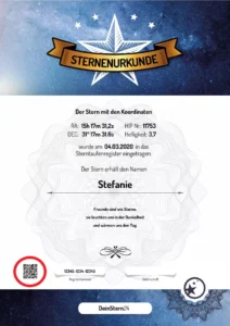 Imagen con certificado y código QR marcado