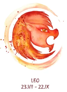 Un símbolo del león pintado a mano